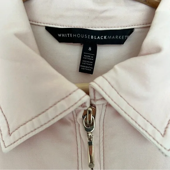 White House Black Market Pink Utility Romper – Size 8 - Picture 5 of 8